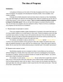 Idea of Progress : progress and ethics