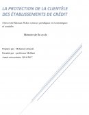 La protection de la clientèle des établissements de crédit