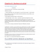 Faut-il préférer le Bonheur à la vérité ?
