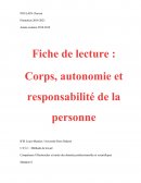 Fiche de lecture 1ère année IFSI