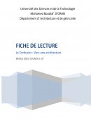 Le Corbusier « Vers une architecture »