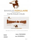 Banque, rapport de stage