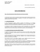 Note d'information sur le système de veille informationnelle et de gestion électronique des données collectées