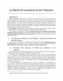 La liberté du commerce et de l’industrie