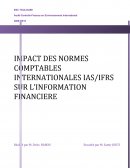 IMPACT DES NORMES COMPTABLES INTERNATIONALES IAS/IFRS SUR L’INFORMATION FINANCIERE