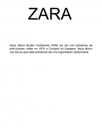 entreprise zara