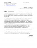 Lettre de motivation au Comité de Sélection et de la formation du PFI