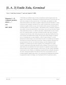 Lecture analytique Germinal - Emile Zola (premier partie chapitre 4)