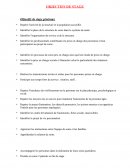 Objectifs de stage
