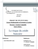 Le risque du crédit bancaire