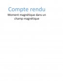 Moment magnétique dans un champ magnétique