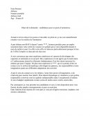 Lettre de motivation, candidature pour un poste d'animatrice