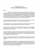 Exercice préparatoire être une éducatrice