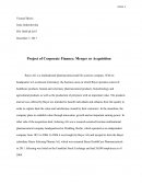 Project of Corporate Finance