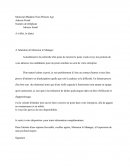 Lettre de motivation Exemple