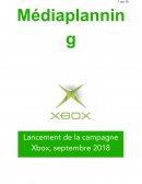 Médiaplanning Xbox
