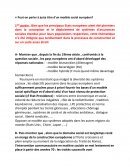 « Peut-on parler à juste titre d'un modèle social européen?