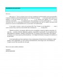 Lettre de présentation emploi