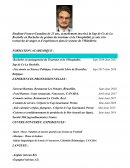 Curriculum vitae d'étudiant franco-canadien