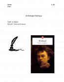 Anthologie Poétique, la religion, Poésie de Rimbaud