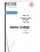 MANA CHAUD, étude de marché