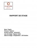 Rapport de stage dans un Hôtel Irlandais