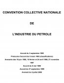 Convention collective du pétrole