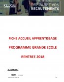 Fiche accueil apprentissage