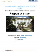 Rapport de stage à l'hôtel Sofitel Jardin des Roses