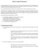 Méthodologie de l'étude critique de document