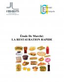 Etude de cas, la restauration rapide et mcdonald's