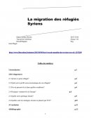 Migration et réfugiés