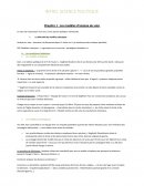 Introduction aux Sciences Politiques