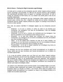 Stratégies légales - Résumé de texte