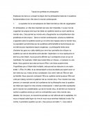 Travail de synthèse en philosophie
