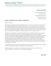 Lettre De Motivation Stage Agricole