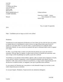 Lettre De Motivation Stage Libéral