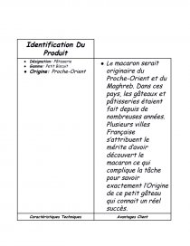 Fiche Produit Cap Vente Fiche Farah Tarbes