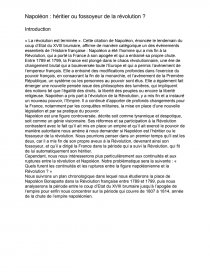 Napoleon Heritier Ou Fossoyeur De La Revolution Dissertation Alexandre0101