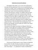 Explication de texte Rousseau