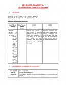 Méthode des centres d'analyses