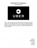 Uber : Stratégie de diversification