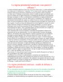 L'efficacité du régime présidentiel américain