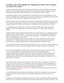 Oral : changement de société