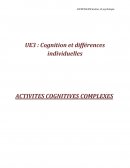 Activités cognitives complexes