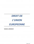 DROIT DEL’UNIONEUROPEENNE