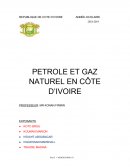 Pétrole et gaz