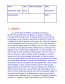 DM de Français