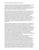 Quelle est la place de la femme dans la société?