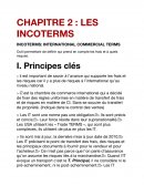 Chapitre sur les incoterms